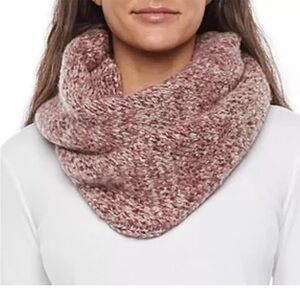 Frye & Co Space Dyed Infinity Cold Weather Scarf Wrap, Neck Warmer in Bark NWT